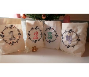 ITH Stickdatei - Lichtbeutel Adventskränze